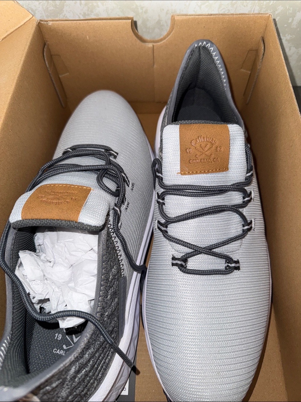 Callaway Men’s Lightweight Golf Sneakers - Gray